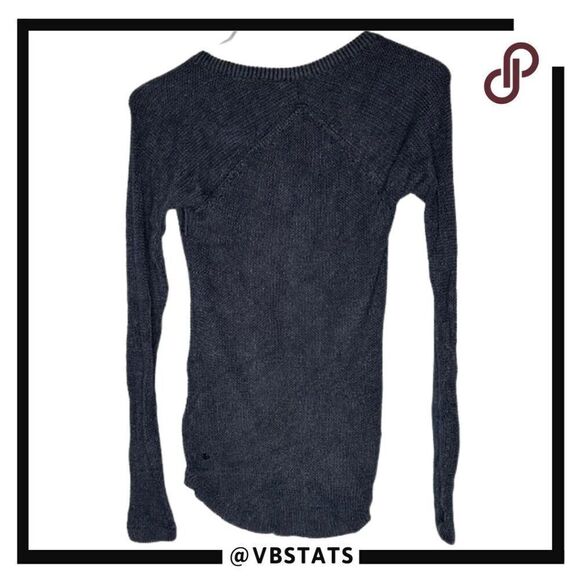 Lululemon Cabin Yogi Long Sleeve Black / Heather Dark Gray in Size 4 - Picture 7 of 11